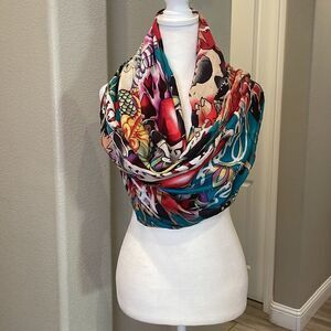 Ed Hardy Christian Audigier Silk  Scarve Love Kills Slowly
